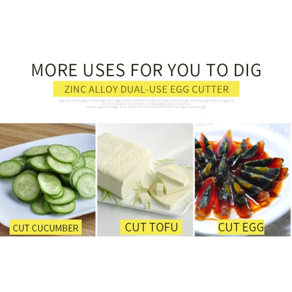 Egg Slicer Egg Tool Duty Slicer Jordbær Fruit Garnish Slicer