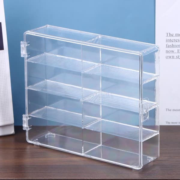 1 st kompakt bilmodell förvaringslåda transparent leksaksbil