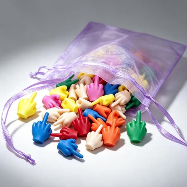 10/20 st 3D-printad fingergeststaty Konst Handfigur Skulptur A10