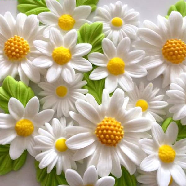 Daisy Silikonformer Blomster Silikonkakeform Bryllupskake også Gray