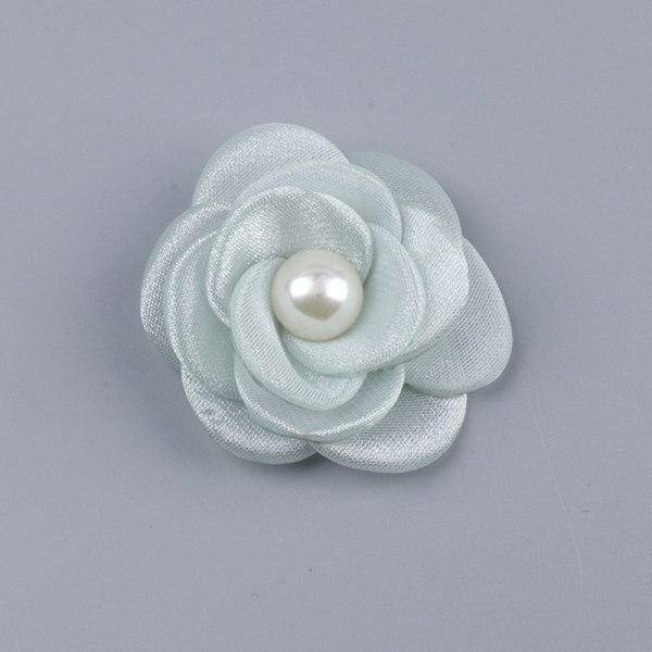 1 Stk 5cm Mesh Gaze Blomster For DIY Bryllupsfest Klær Sko Green