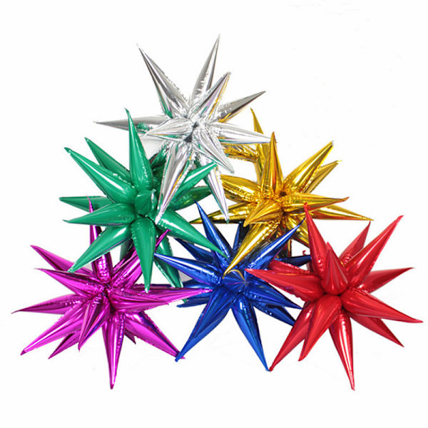 12 kpl Explosion Star Balloons Syntymäpäiväseremonia hääkoristeita C