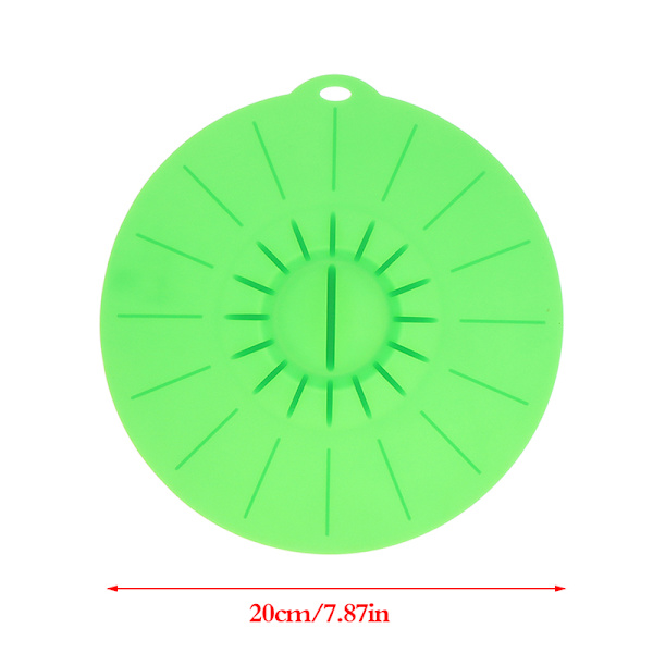 Mikroaaltouunin silikonikansi Keittopannun cover cover Uudelleen käytettävä 20CM