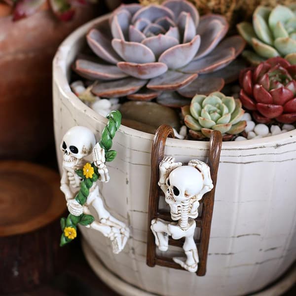 2-delt sæt skeletpotteknusere til planter