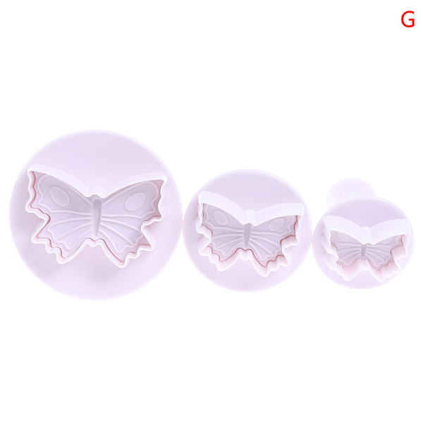 Muoviset Flower Fondant Cake Tools Sugar Craft Plunger ter Bakin G