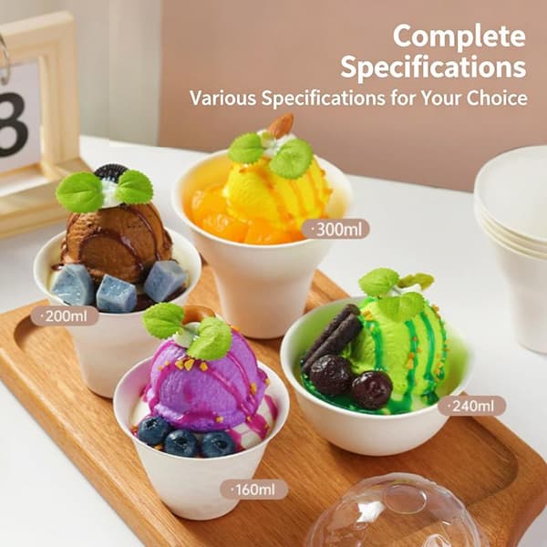 10 stk isbeger dessert kake papirbeger barbert is yoghurt Bo A3