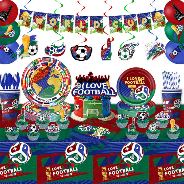 Fotballfestdekorasjoner 2026 Festutstyrsett N