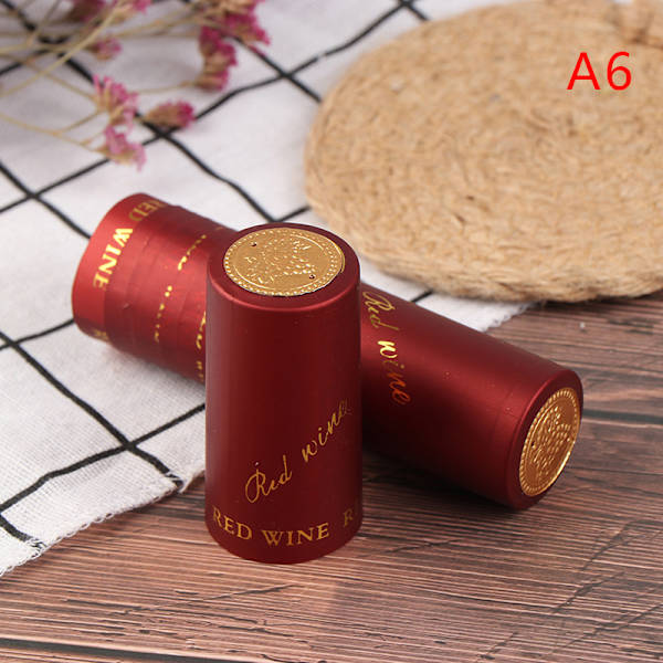 10 Styck PVC Cap Barware Tillbehör Bryggvin Bott A6