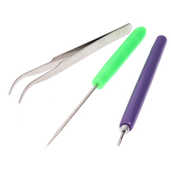 3st Pincett med slitsad penna Verktygssats Quillingpapper DIY Set Pape