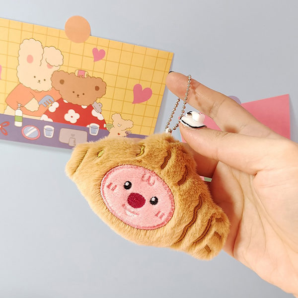 Capybara Pehmo Doll Star Squeak Toy sarjakuva avaimenperä riipus So A1