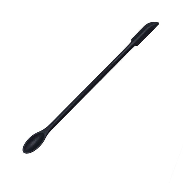 Silikon Spatel Krukke Skraper Scoop Tip Lang Dobbelthodet Cosme Black