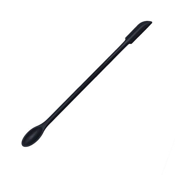 Silikonespatel Krukkeskraber Scoop Tip Lang dobbelthovedet Cosme Black