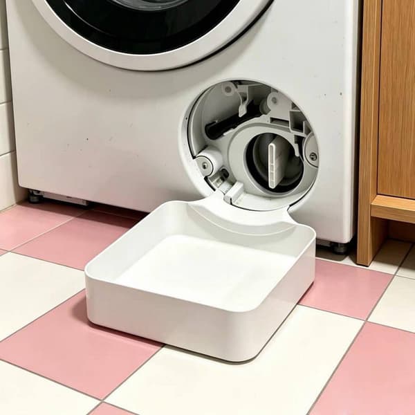 1 sett vaskemaskin avløpsbrett trommelvasker avløpsvannsamler A1