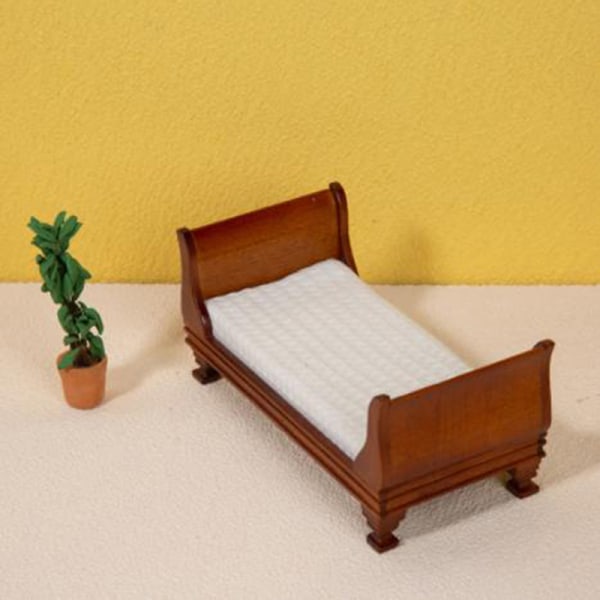 1:12 Dukkehus miniature Seng egnet til soveværelsesmøbler cb6d | Fyndiq