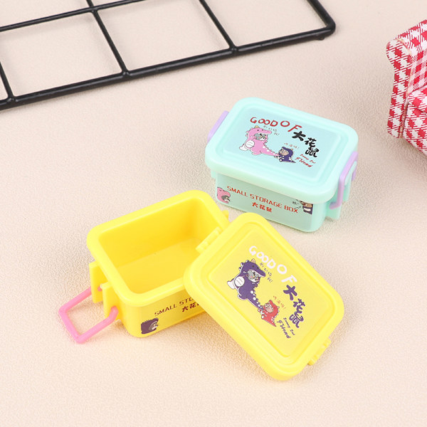 1/12 Dollhouse Mini Säilytyslaatikko Nukkekotilaatikot Nukkekoti Hom Purple
