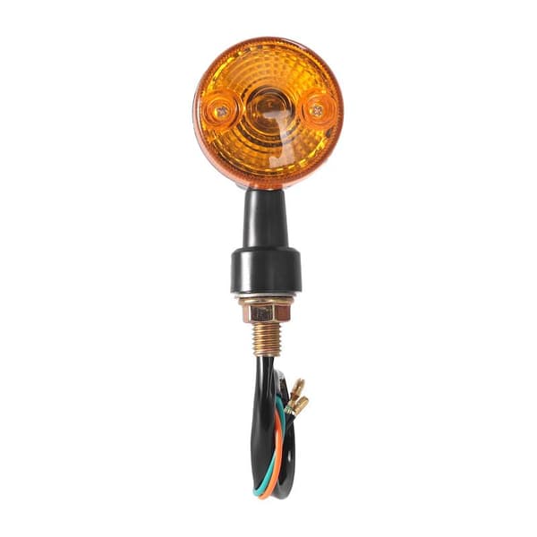 Universal Motorcykel Retro Blinkers Ljus Indikator Blinker Black White