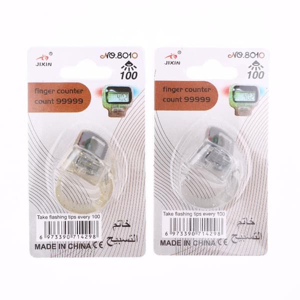 Finger Counter Click Manuell Digital Clicker Mini LCD Digital Ha Silver 1Pcs
