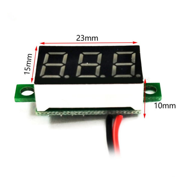 Mini 0,36 tommer DC4,5V-30V Digital LED Display Panel Spænding Met Red