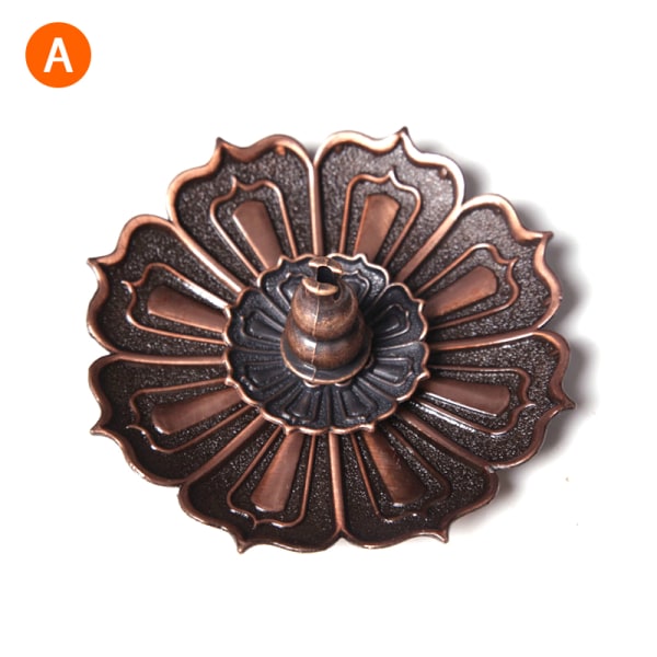 Legering Røgelse Brænder Stick Holder Buddhisme Lotus Line Røgelse A