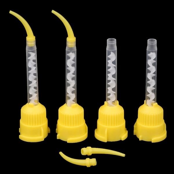 50/100 Stk Silisium Dental Impression Materiale Bland Hode Nozz Mix 50pcs 7001s + 50pcs Tip