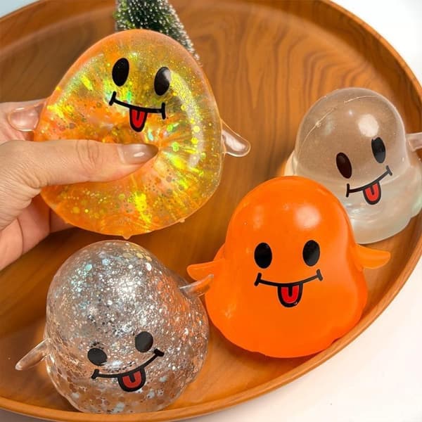 1 stk. e Halloween blødt Fidget-legetøj Langsomt rebound blødt klemmelegetøj A22