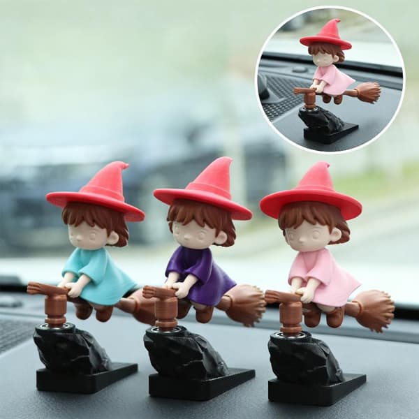 e Flying Girl Bil Dashbordpynt Mini Trollmann Figur Bil A2