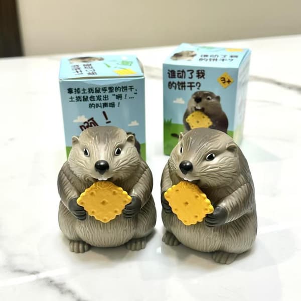 1 st skrikande murmeldjursljudleksaker Hamster Fat e Actionfigur