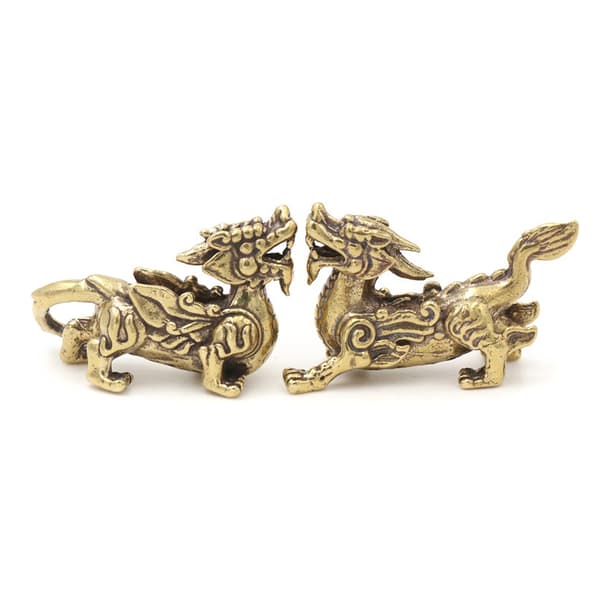 Retro Messing Ancient Beast Flying Pixiu Home Decor Ornaments Fi A