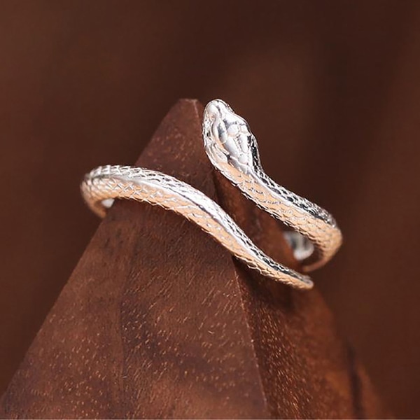 Creative Snake Ring Fashion Animal Finger Ring åbning Hale Rin