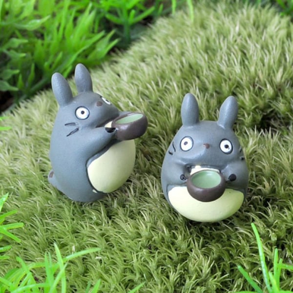 Anime My Neighbor Kawaii Totoro med Bowl Micro Fairy Garden Mi
