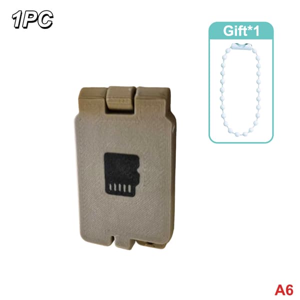 Micro SD-kort opbevaringsetui med nøglering kompatibel med SD/HC/ A6
