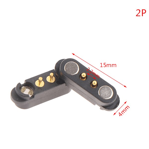 1 pari magneettinen Pogo Pin liitin 2P 3P 4P 2,5 mm jousitettu 2P