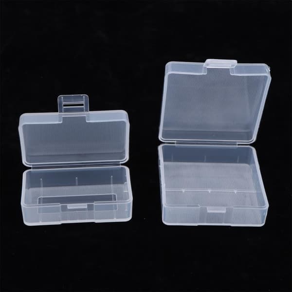 5 stk. 9V batteri gennemsigtig plastik opbevaringsboks etui holder celle A2