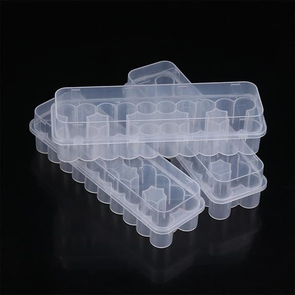 24 pladser 3ML hætteglas opbevaringskasse stabelbar klar mikroglas 3pcs