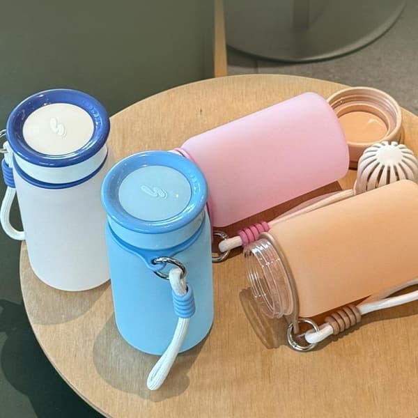 380ML Sportvattenflaska med stor kapacitet, gradientfärg Pink