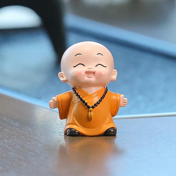 Mini Buddha-statue Små buddhistiske munker Buddhisme-figur Ze A2