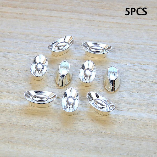 5 st Tackor Guld Yuan Bao Wealth Golden Staty Tackor Dekor Orn Silver
