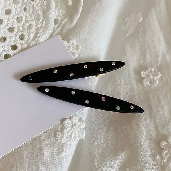2 stk. Niche Design Sense Farveboring Eddikesyre Hårnål Klips White