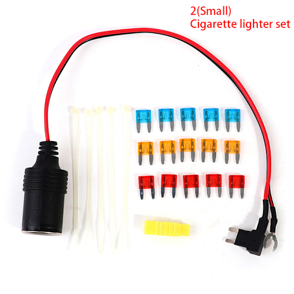 1set 30cm Biltändare 12V Socket Säkring Kranhållare med säkring 5A/ 2(Small)