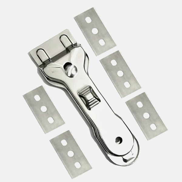 Hob Scraper Cleaner Remover Glaskeramik Med 5st Blad Rengör