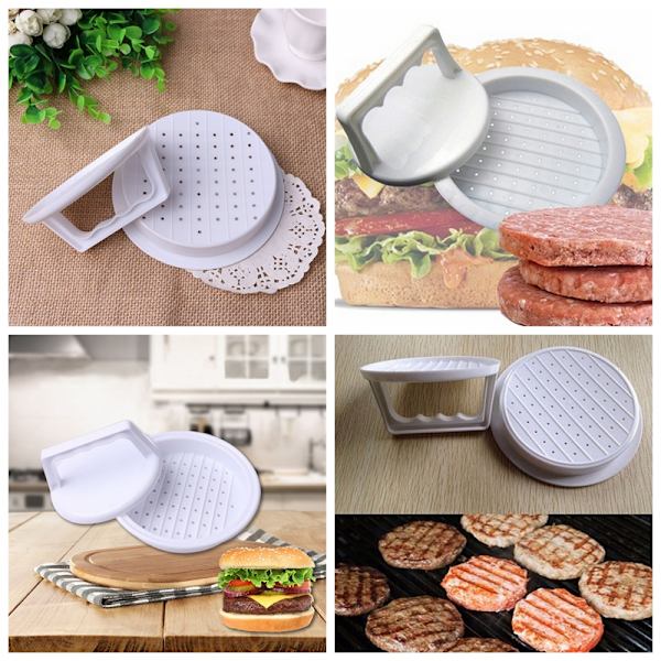NY Biff Hamburger Form US Kitchen Burger Matlagning Grill Plast