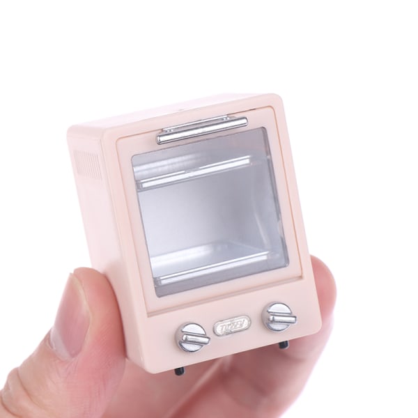 1:12 Dockhus Mini Vertikal Ugn Mikrovågsugn Köksbakform White