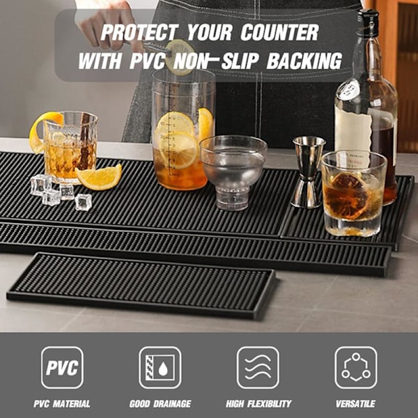 Halkfri PVC-barmatta D1