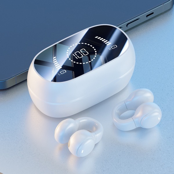 Bone Conduction langattomat kuulokkeet Bluetooth 5.3 -pelikuulokkeet White