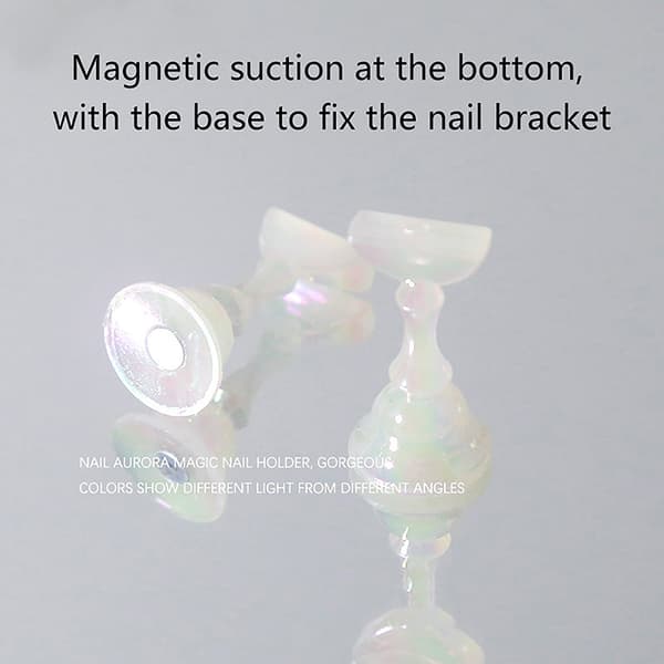 Aurora Magnetic Nail Art Practice Display Stand Tip Holder Acry 03