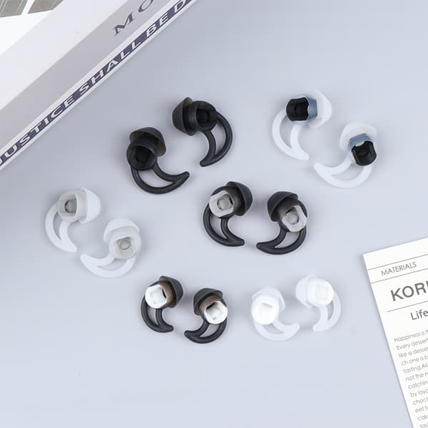 3 STK Silikone Erstatningsørespidser til QC20 QC30 SIE2 IE3 Wile White