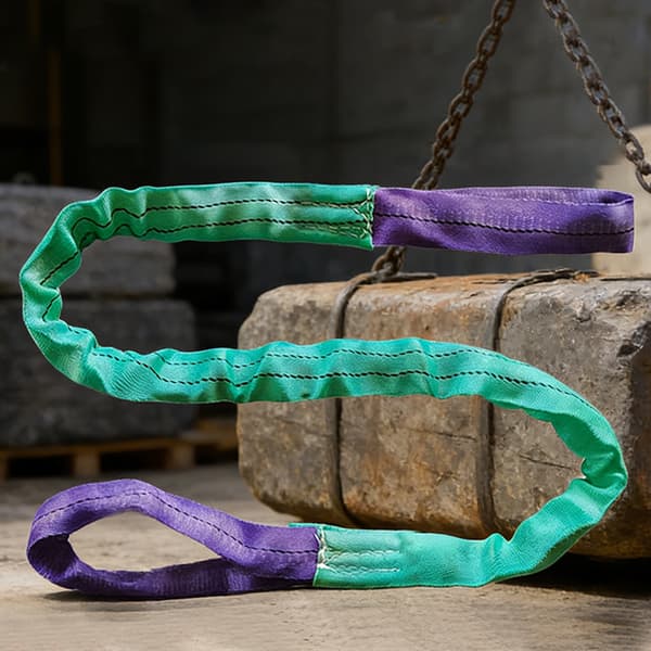 Fleksibel løftestropp med doble spenner 1T polyester Heavy D 1T1.5M