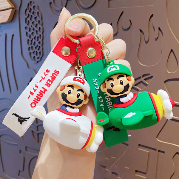 Super Mario -sarjan avaimenperä Toimintafiguuri Car Ride -sarjan Penda White