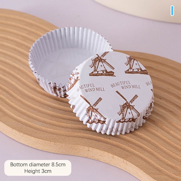 100 Stk Cupcake Papir Liner Kop Muffin Case Bakke Kage Form Bagin I