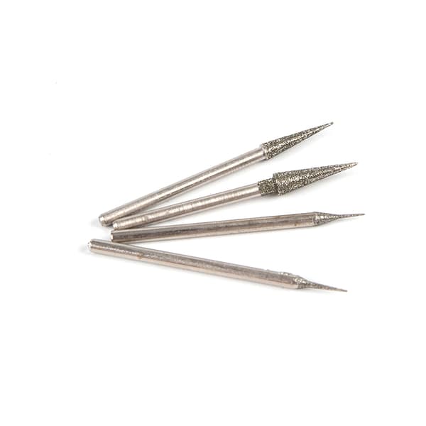 10 stk 0,6 mm-4 mm diamantgratslibespids 2,35 mm skaft til 0.6mm